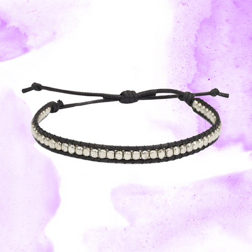 Metallic Beaded Bracelet