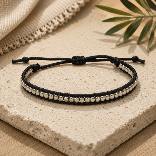 Metallic Beaded Bracelet