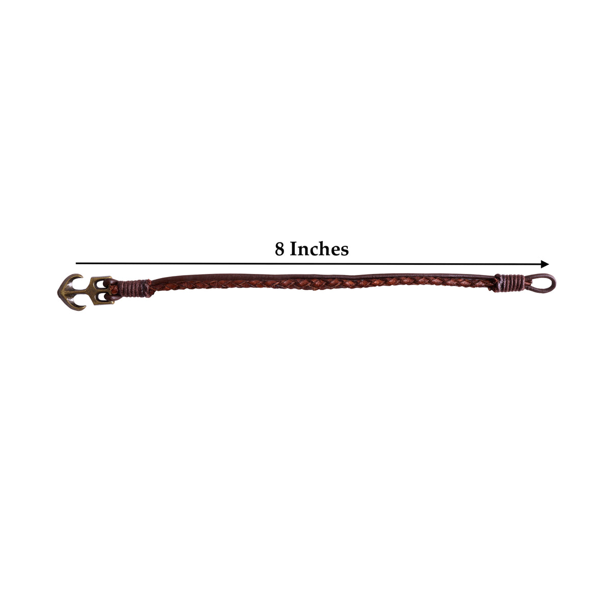Moscow Men’s Leather Bracelet With Anchor