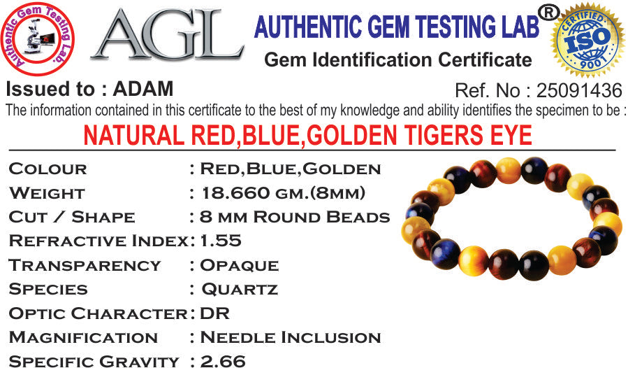 Multi Tiger Eye Natural Stone Bracelet