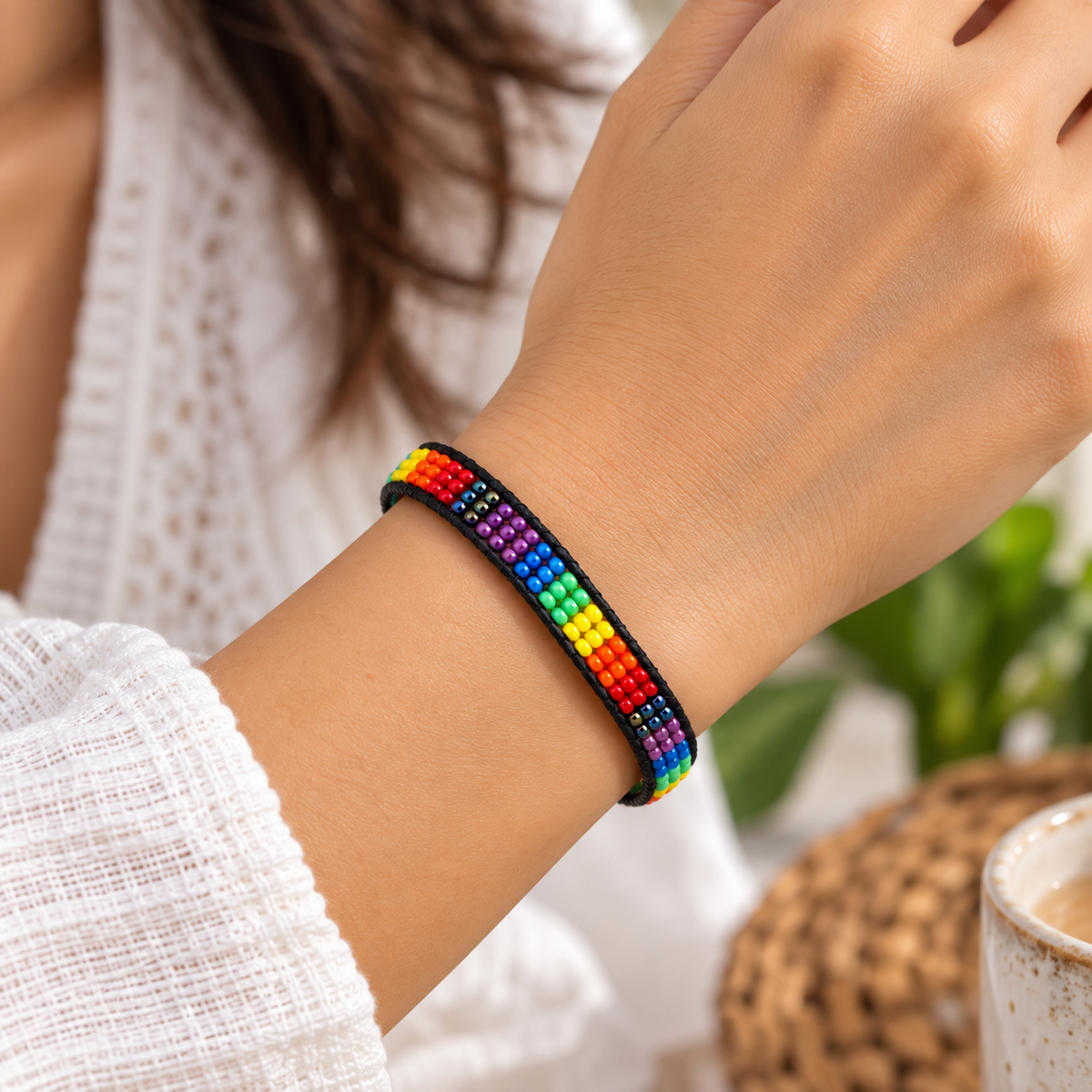 Multicolour Beaded Bracelet for Women