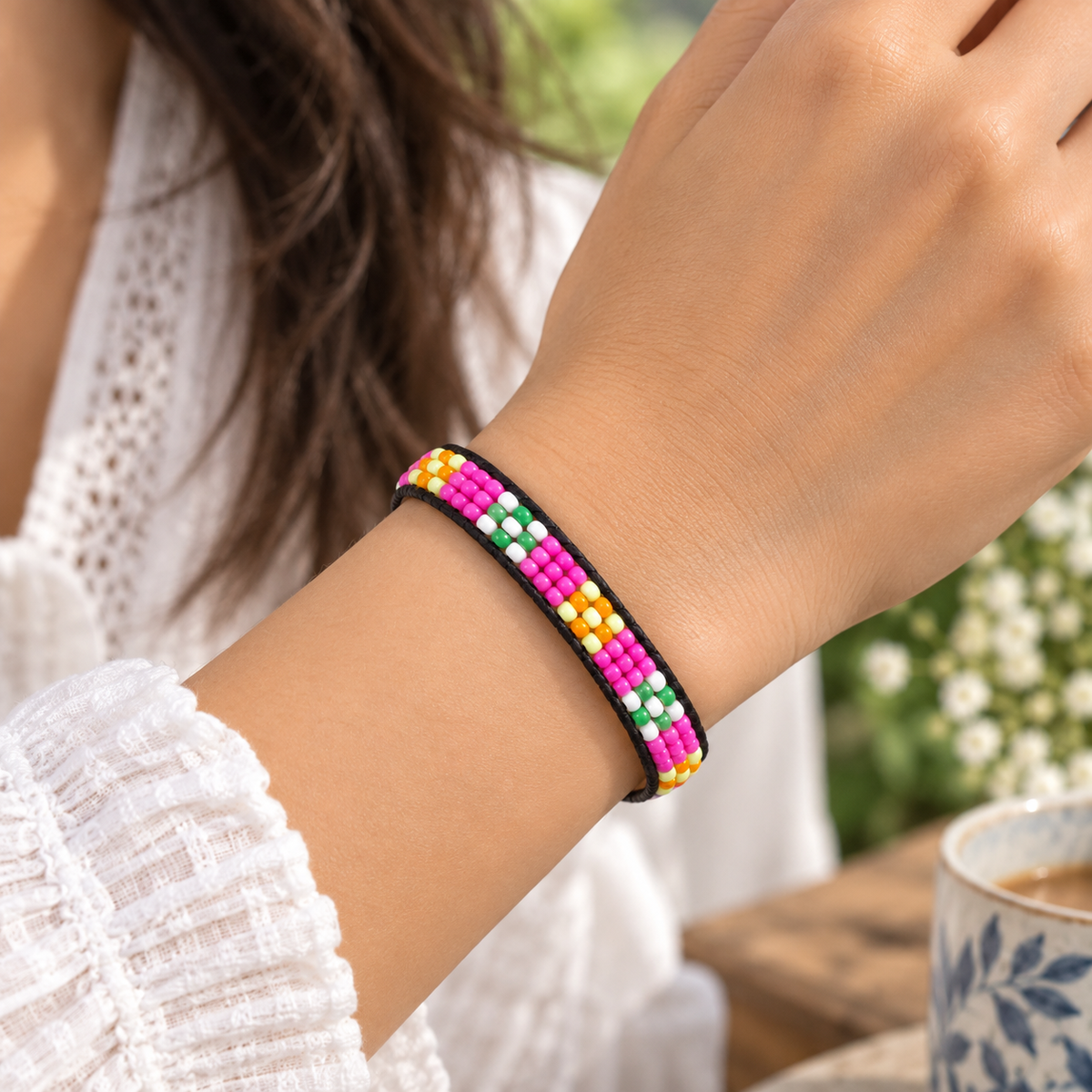 Multicolour Beaded Bracelet for Women