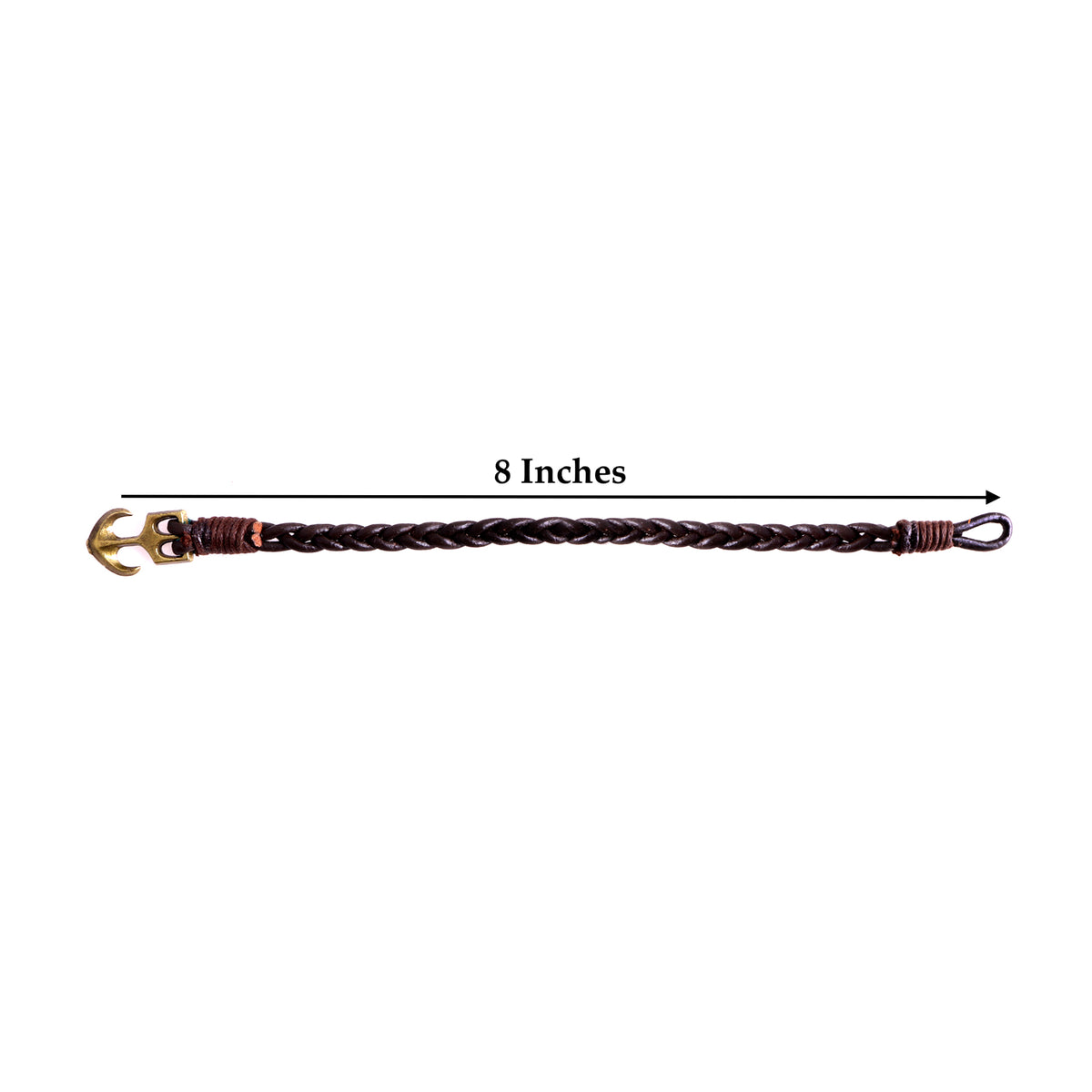 Oslo Men’s Leather Bracelet With Anchor