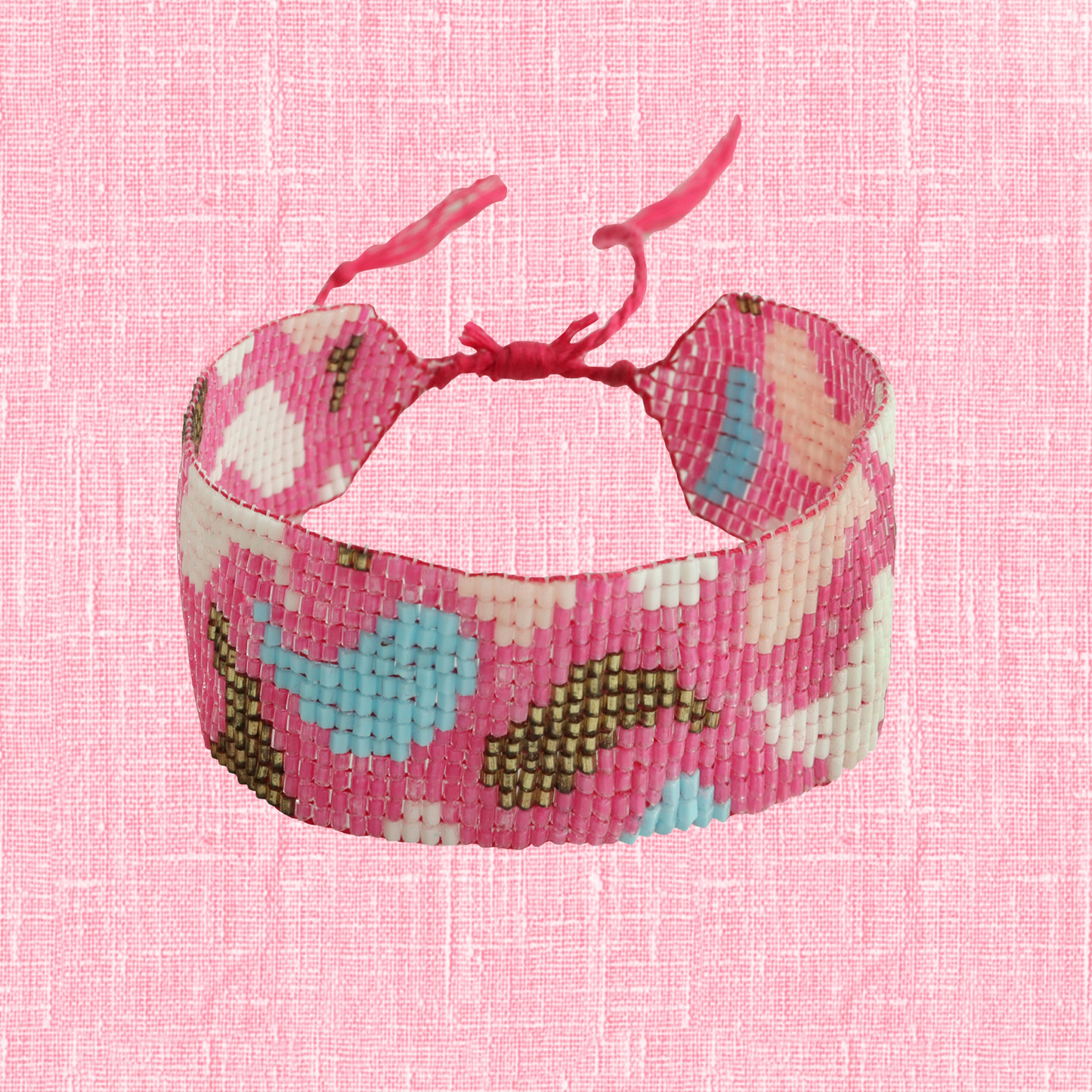 Paisley Pattern Adjustable Beaded Bracelet for Women