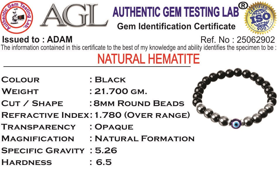 Protection Hematite Natural Stone Bracelet