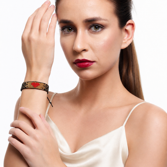 Pure Heart Beaded Bracelet