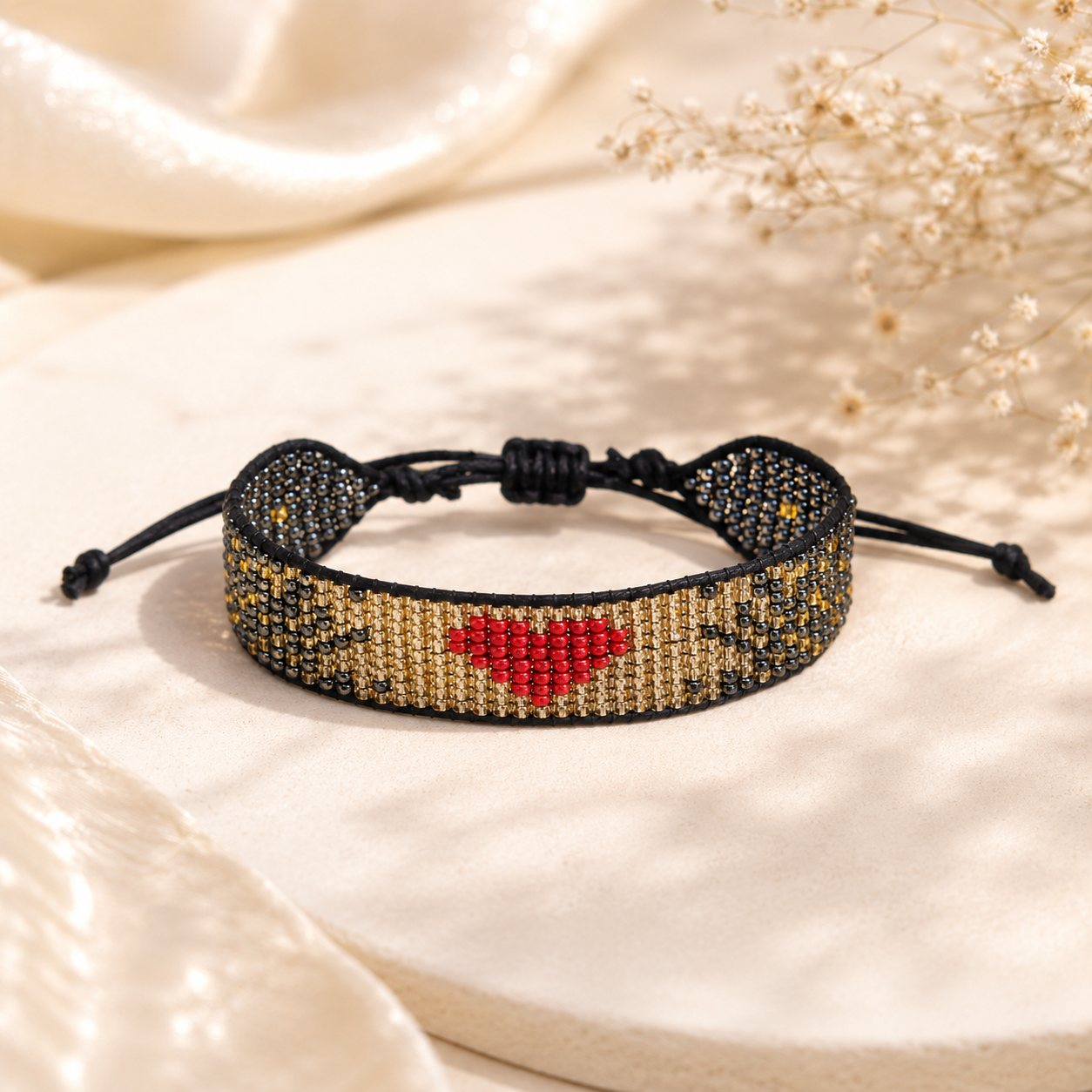 Pure Heart Beaded Bracelet