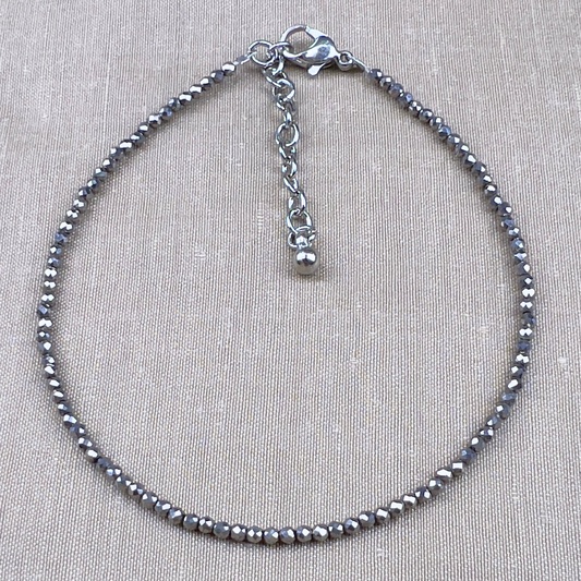 Pyrite Natural Stone Anklet
