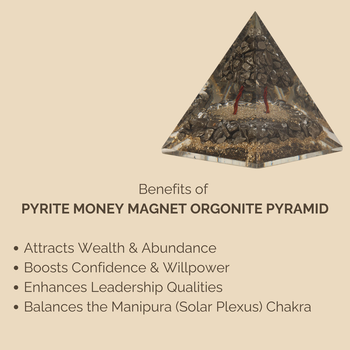 Pyrite Money Magnet Pyramid