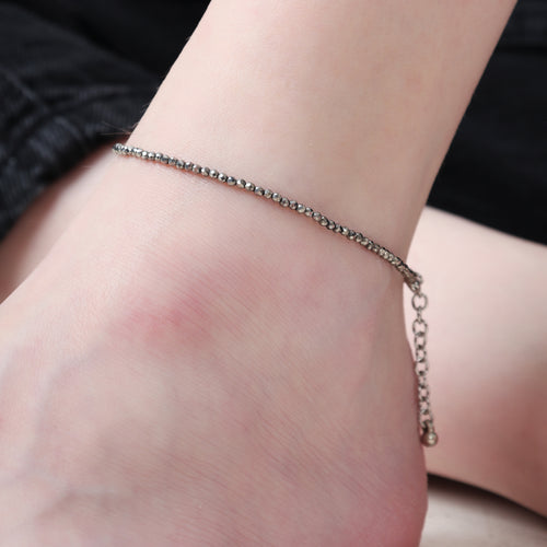 Pyrite Natural Stone Anklet
