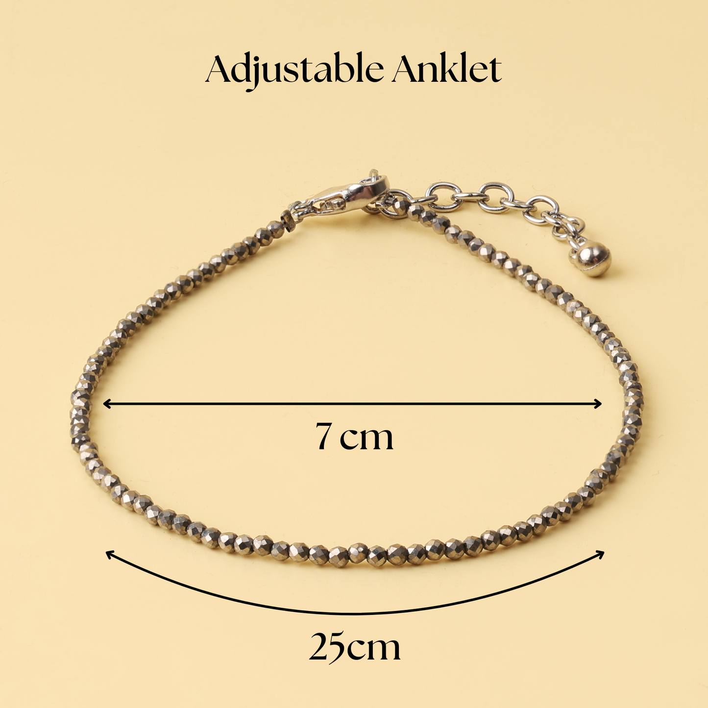 Pyrite Natural Stone Anklet