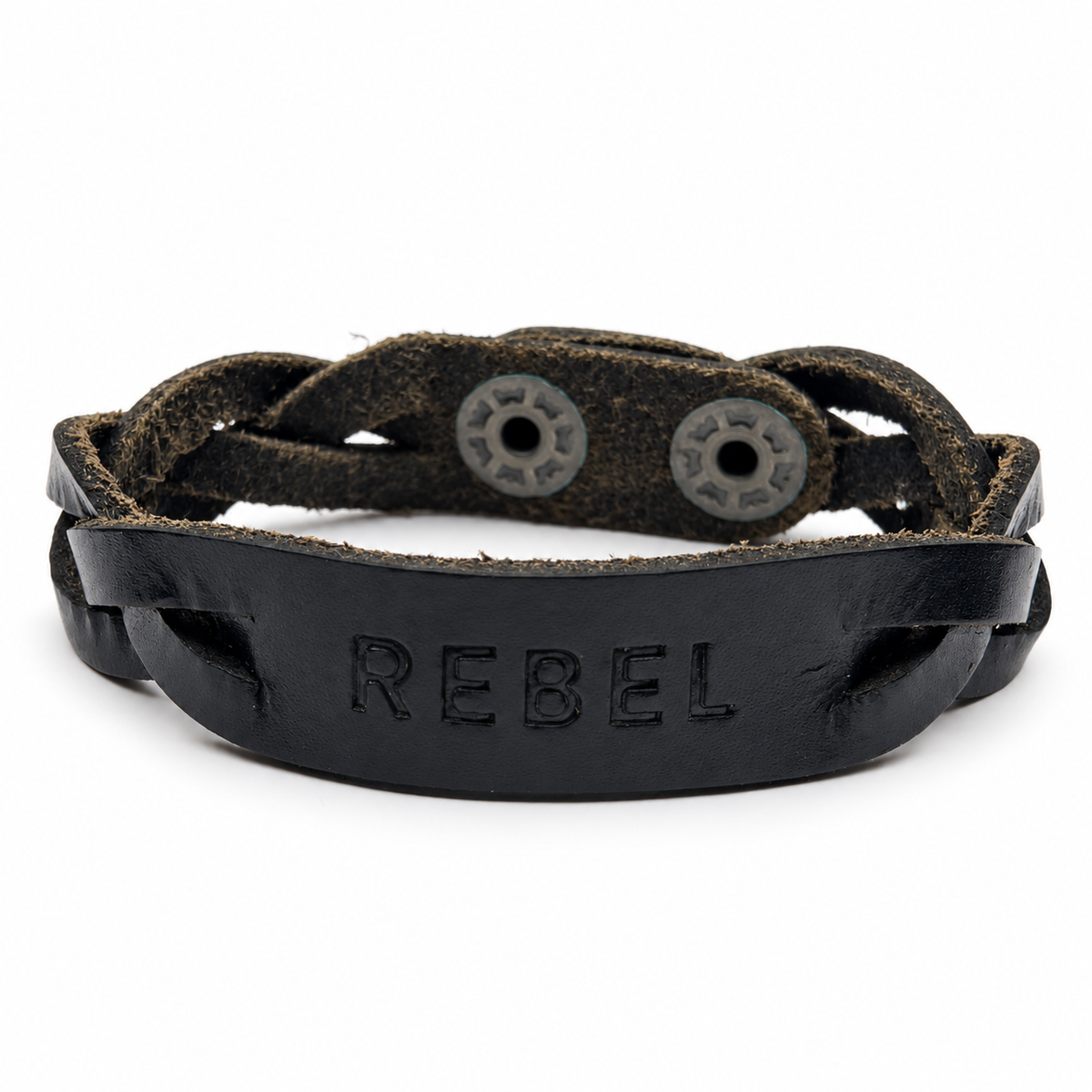 Rebel Braided Leather Bracelet for Men
