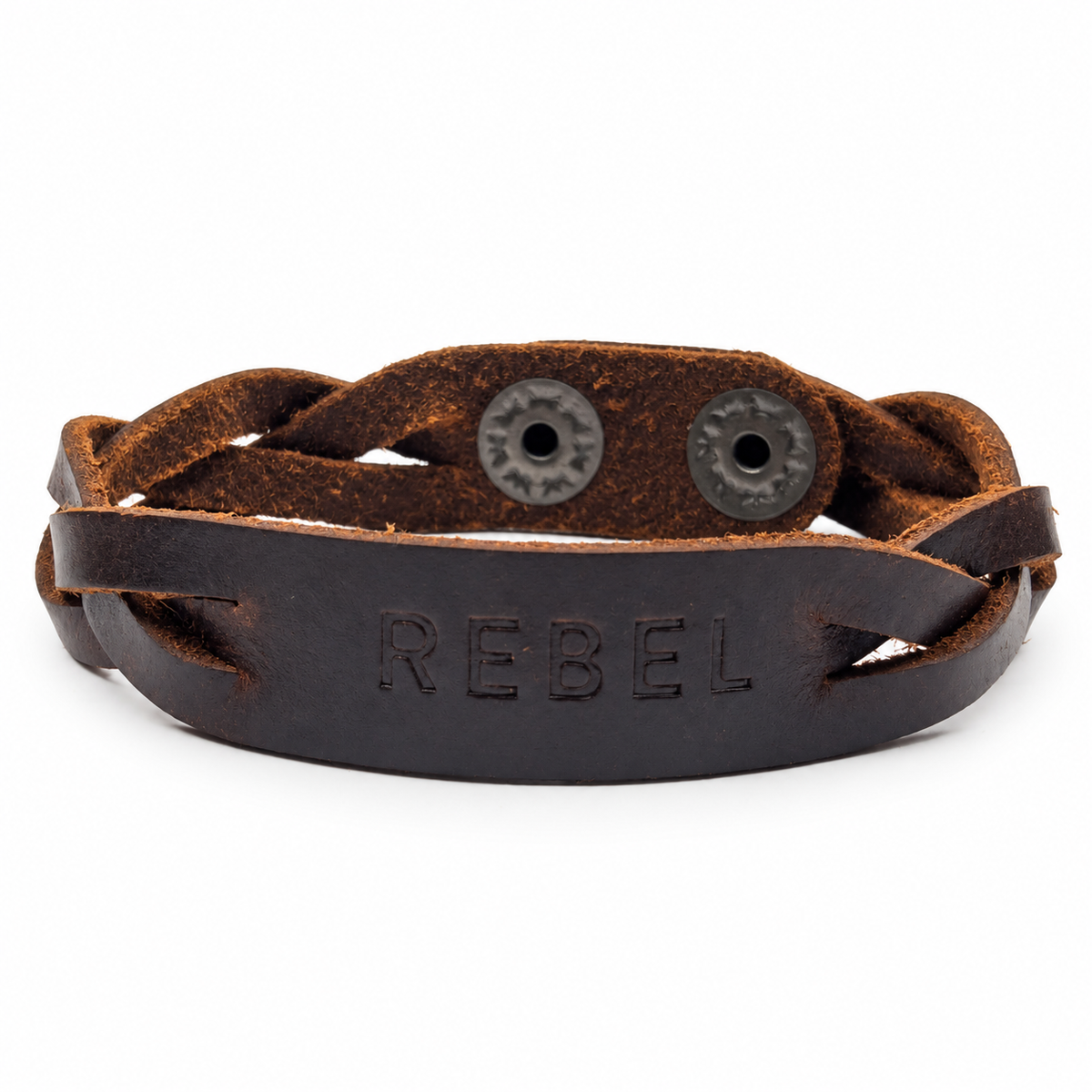 Rebel Braided Leather Bracelet for Men