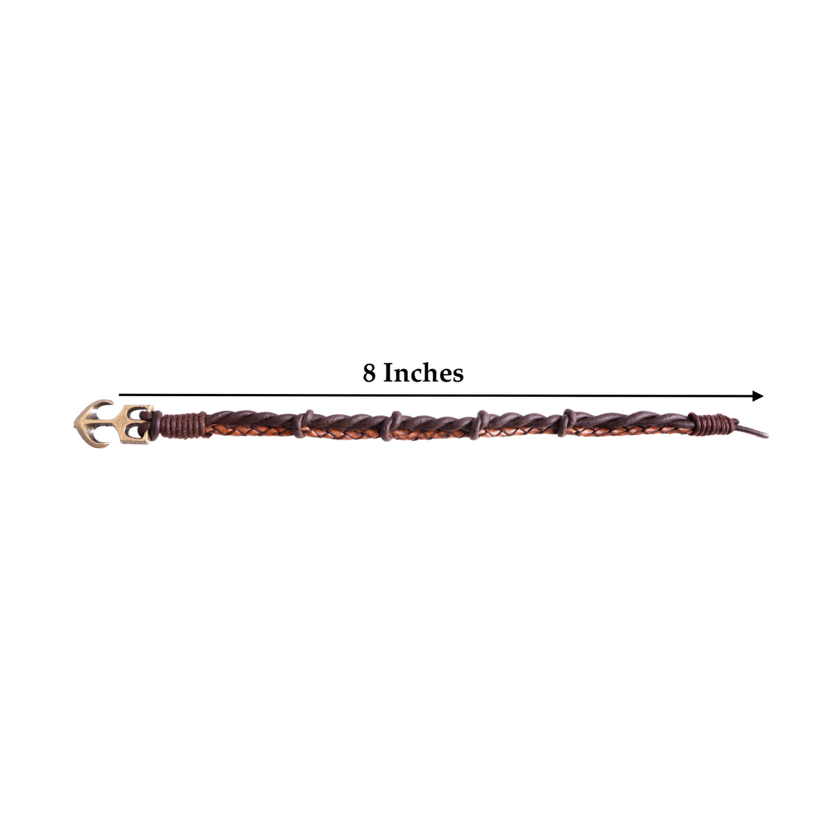 Rio Men’s Leather Bracelet With Anchor
