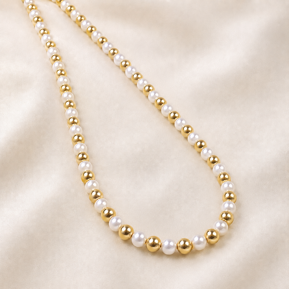 Round Pearl Necklace