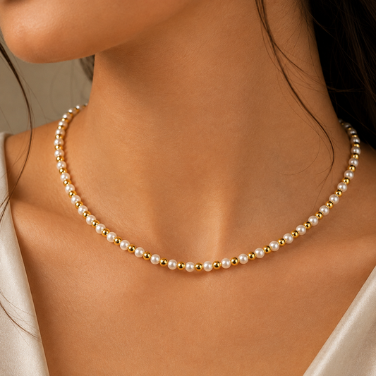 Round Pearl Necklace