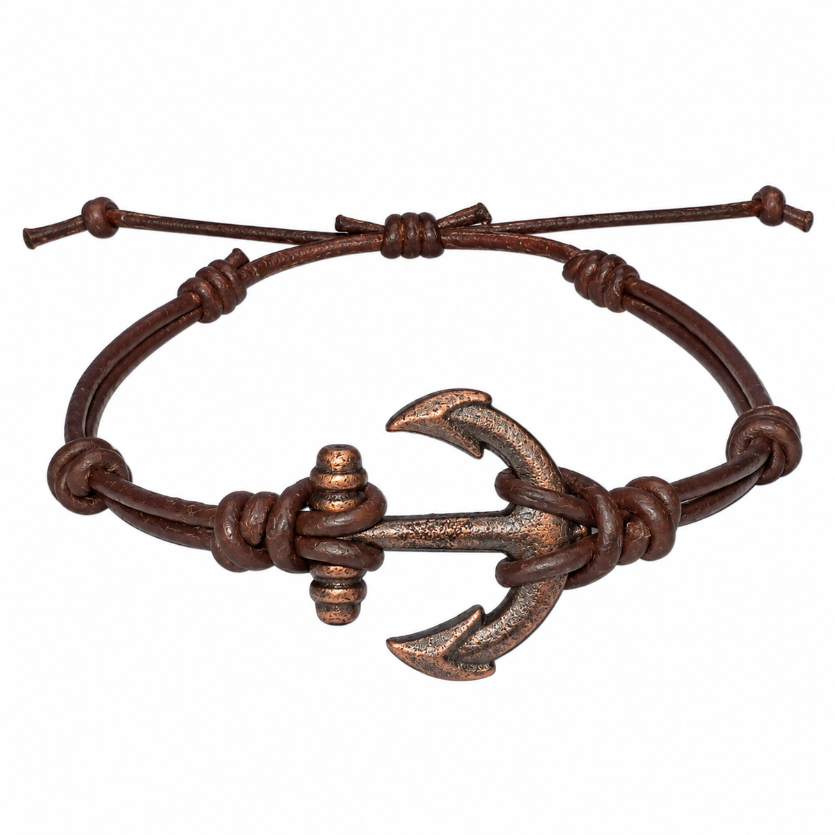 Sailor Anchor Leather Bracelet for Men