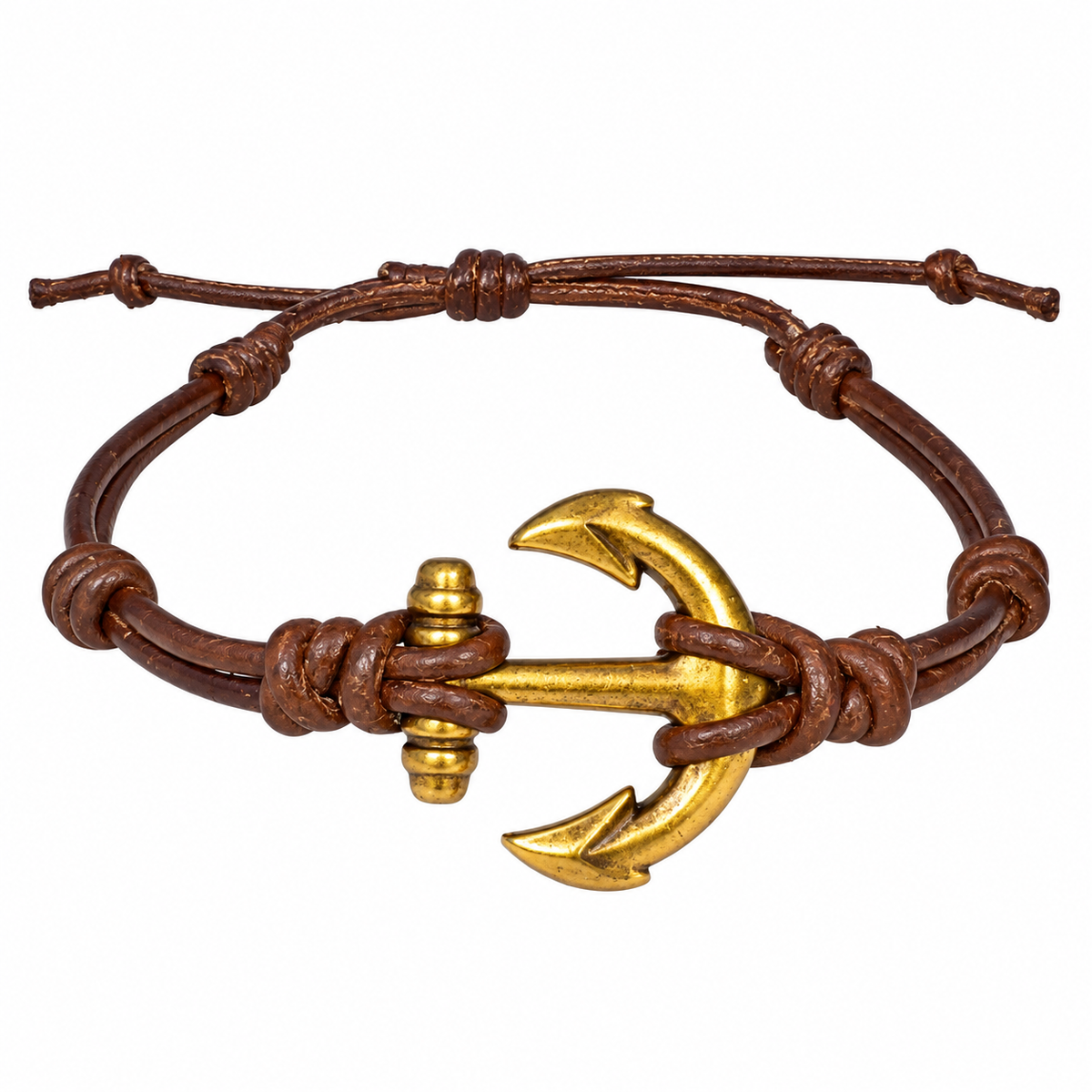 Sailor Anchor Leather Bracelet for Men