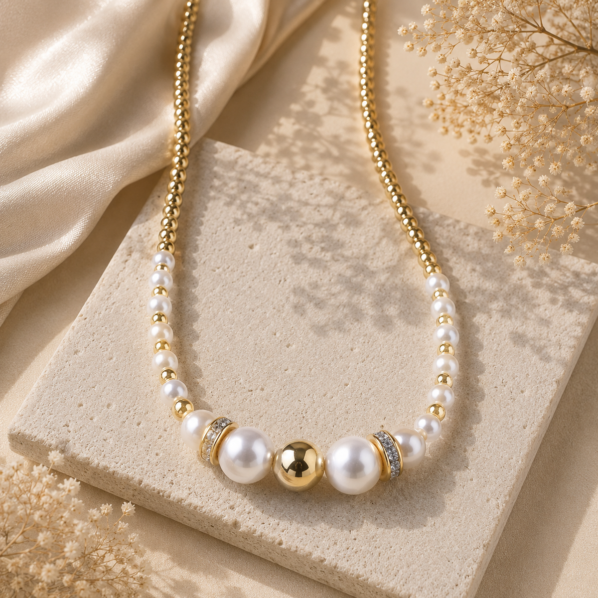 Samui Round Pearl Necklace
