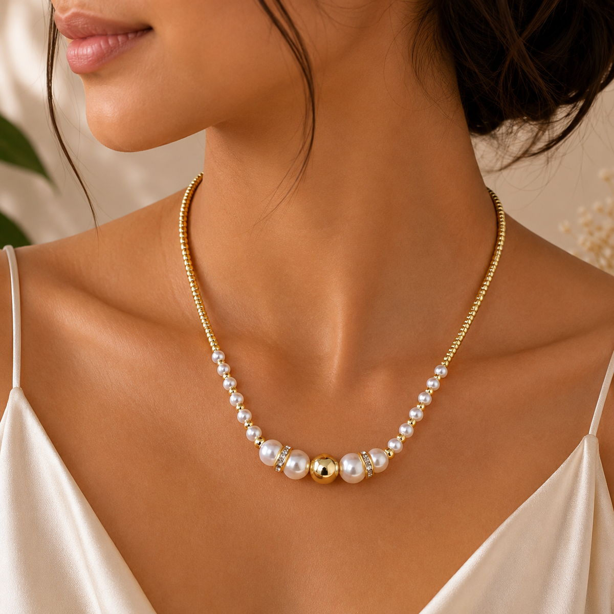 Samui Round Pearl Necklace