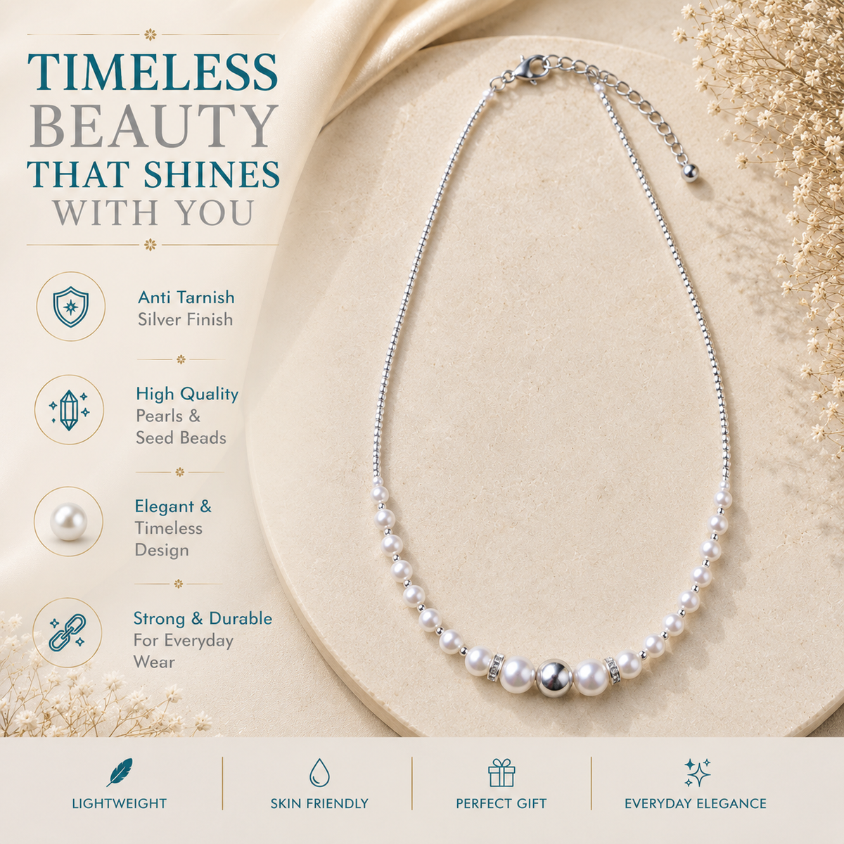 Samui Round Pearl Necklace