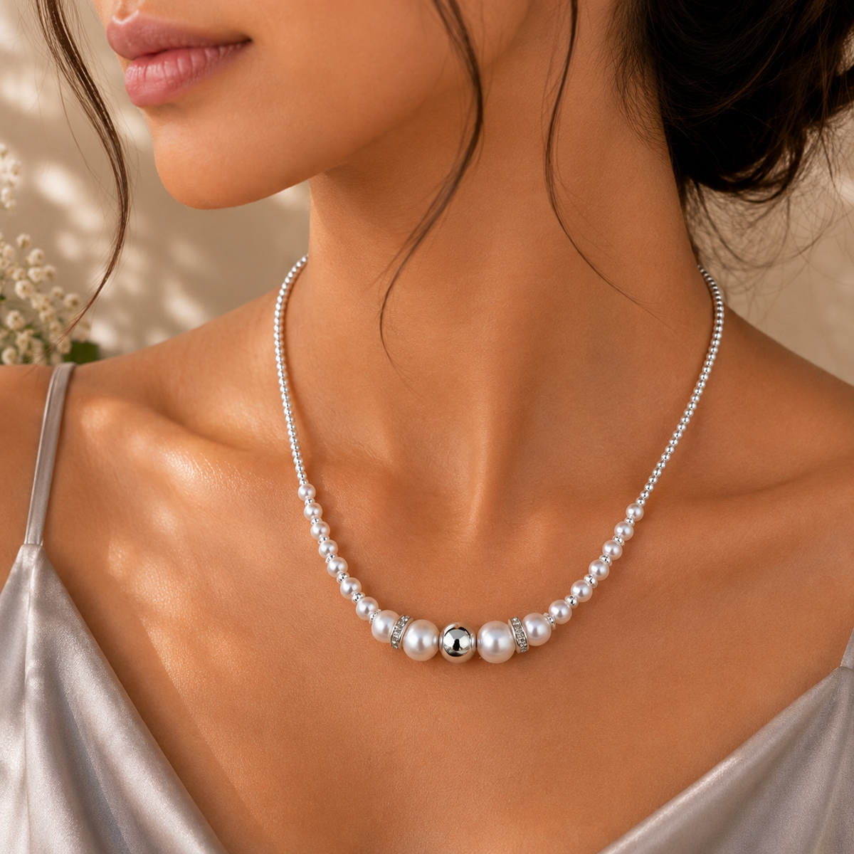 Samui Round Pearl Necklace