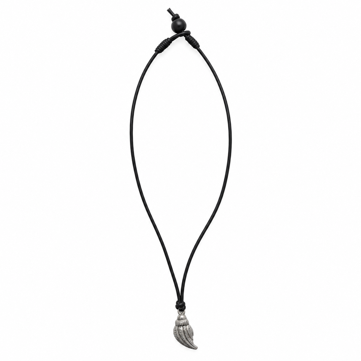 Seashell Pendant Leather Necklace for Women