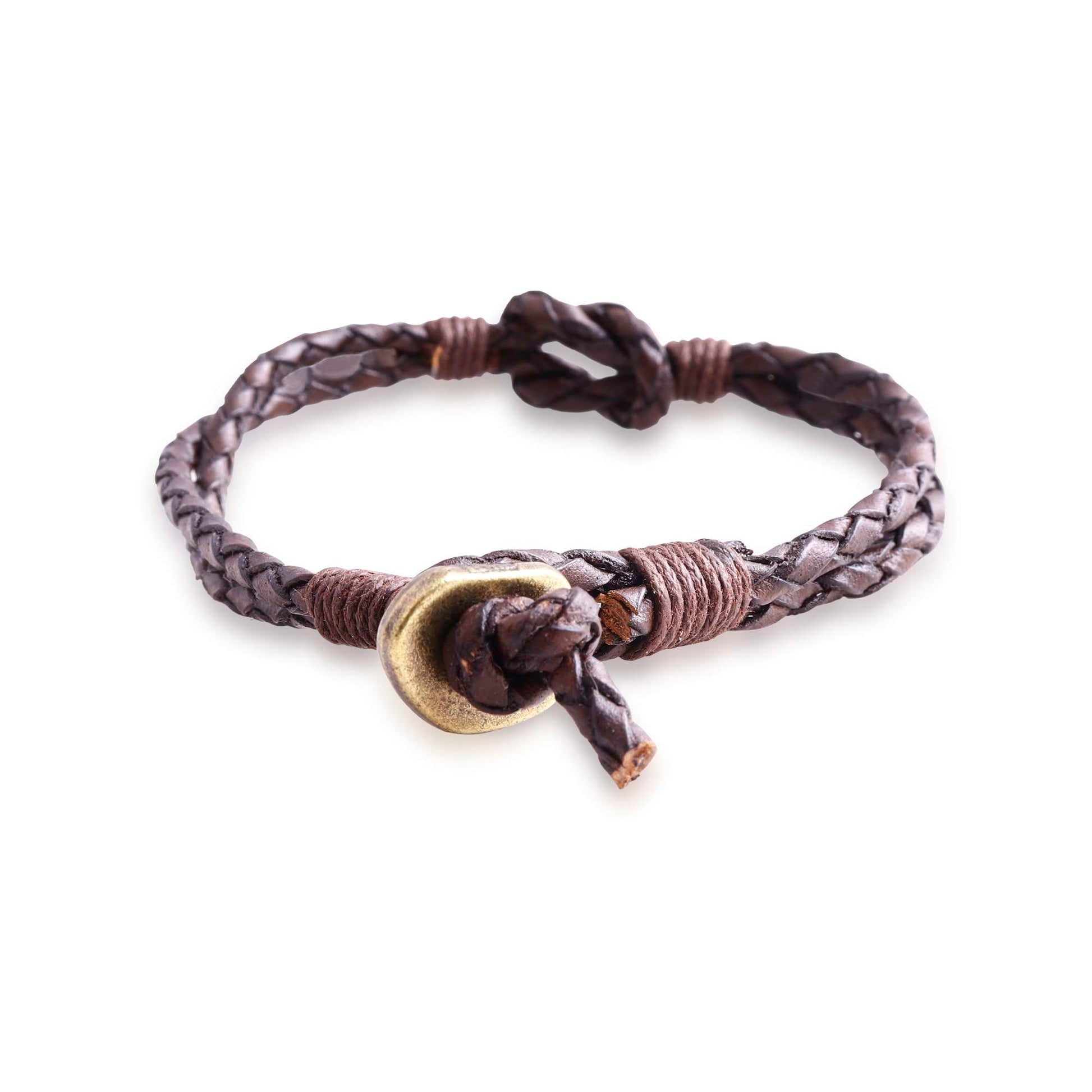 Seville Braided Leather Bracelet for Men