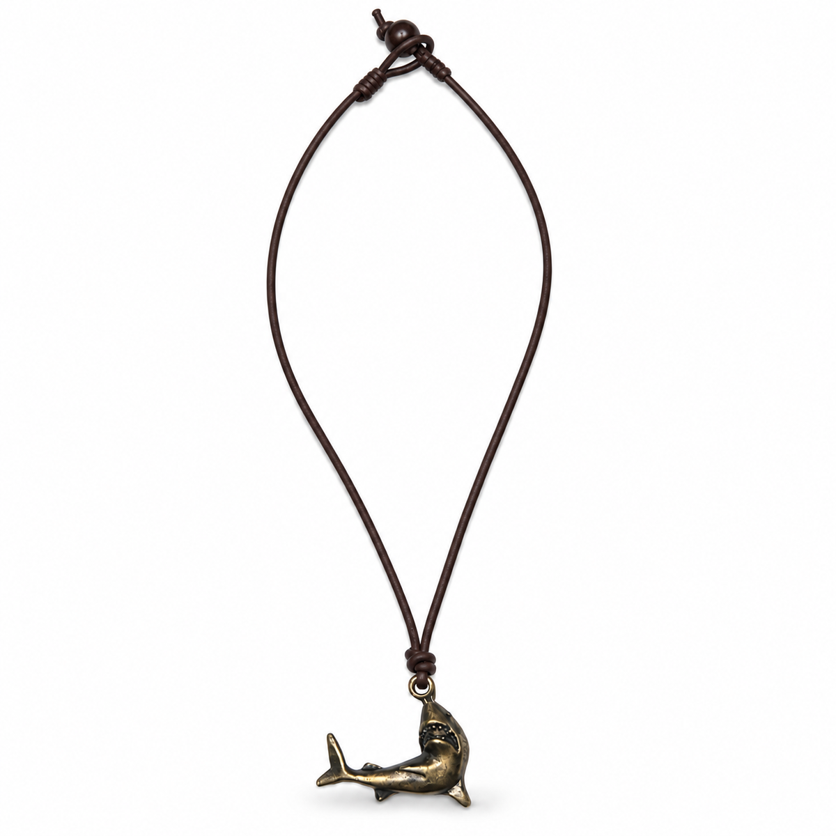 Shark Leather Necklace for Men