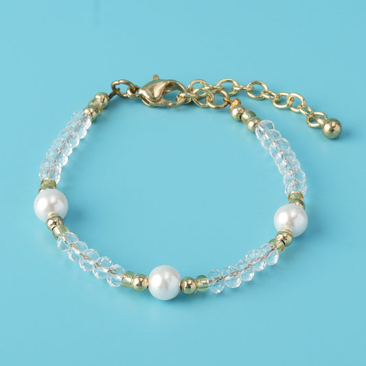Stylish Pearl & Seed Bead Bracelet