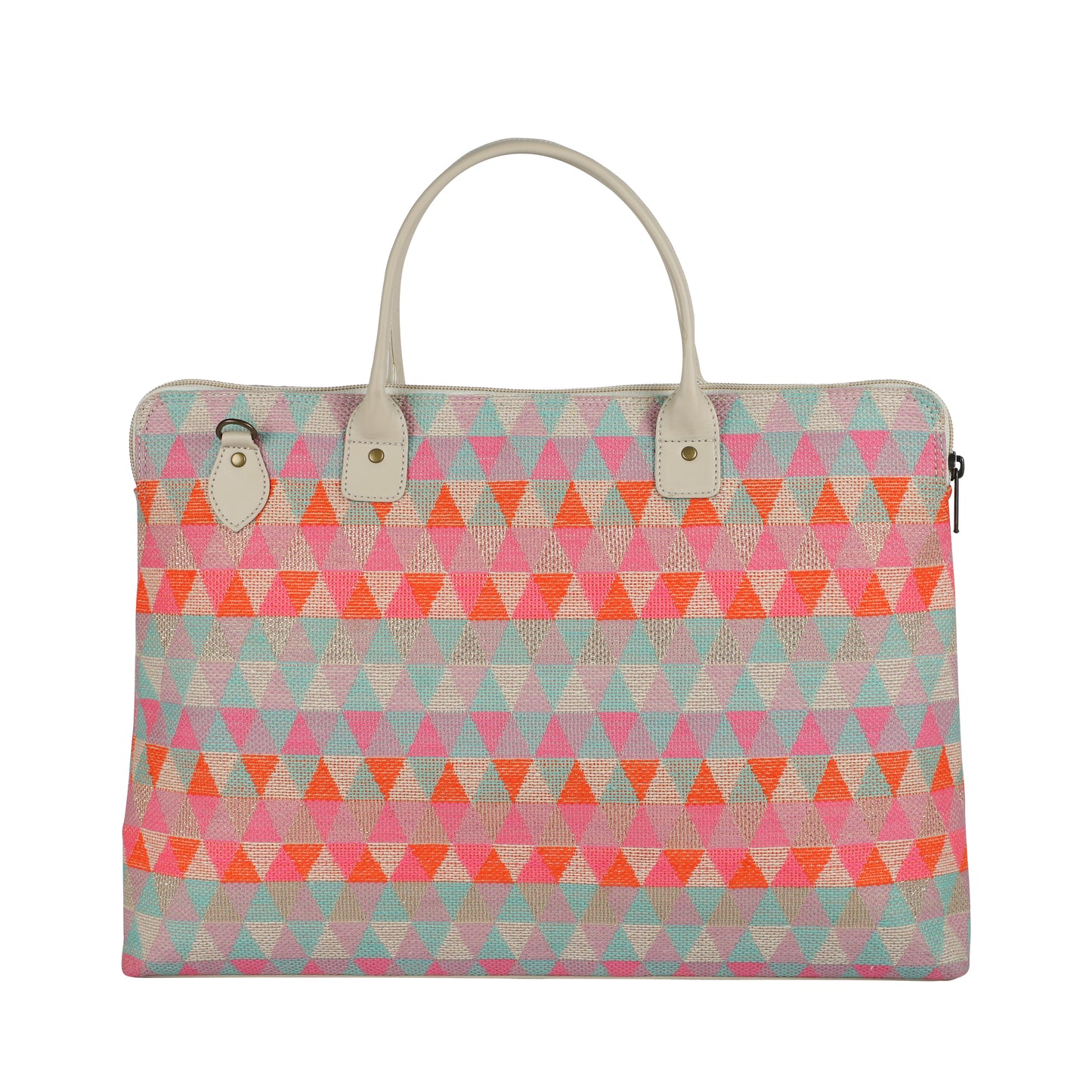 Laptop Bag for Women for 15.6 inch Laptop (Triangular Orange)