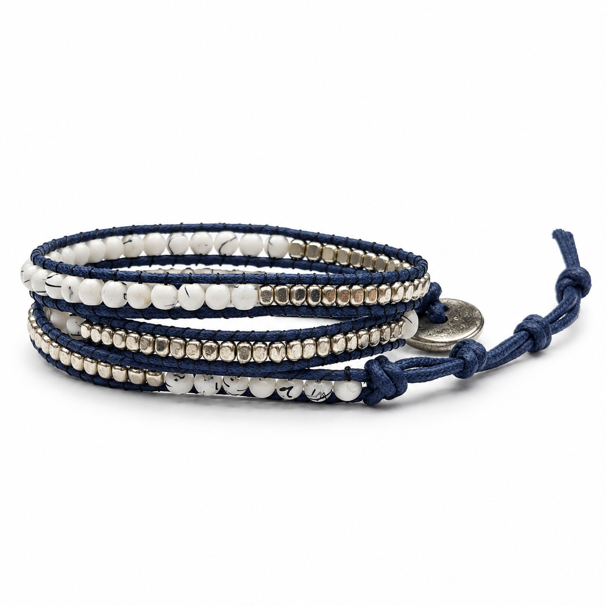 Triple Wrap Beaded Bracelet for Women