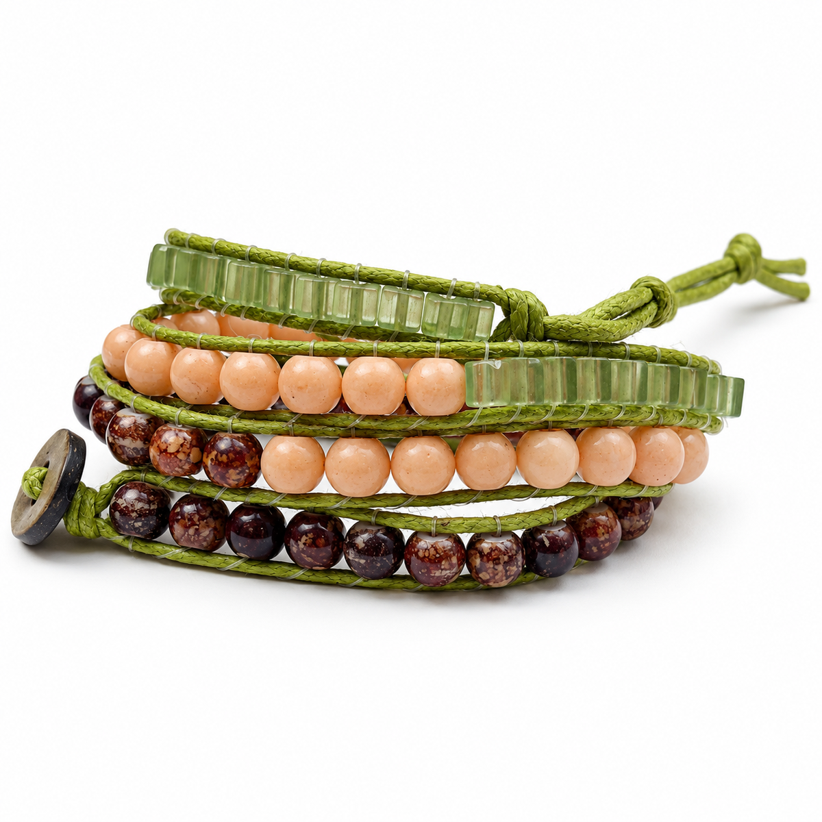 Triple Wrap Beaded Bracelet for Women