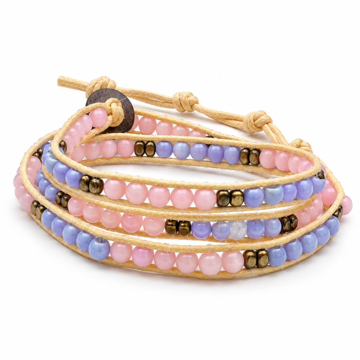 Triple Wrap Beaded Bracelet for Women