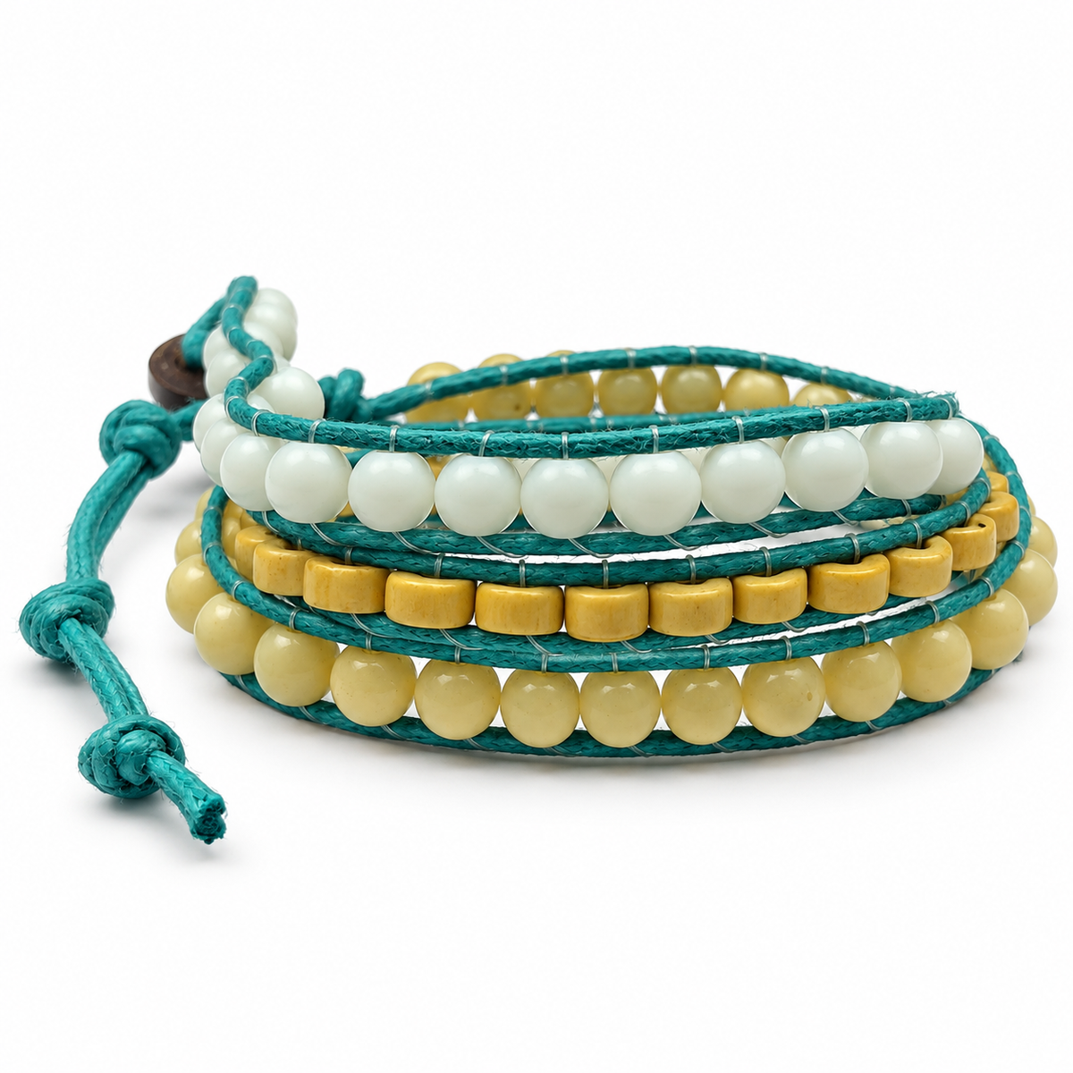 Triple Wrap Beaded Bracelet for Women