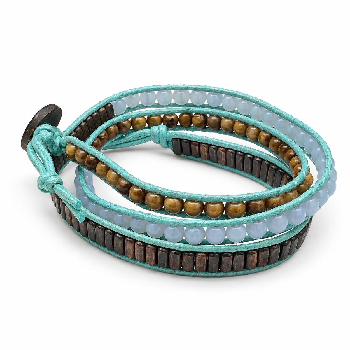 Triple Wrap Beaded Bracelet for Women