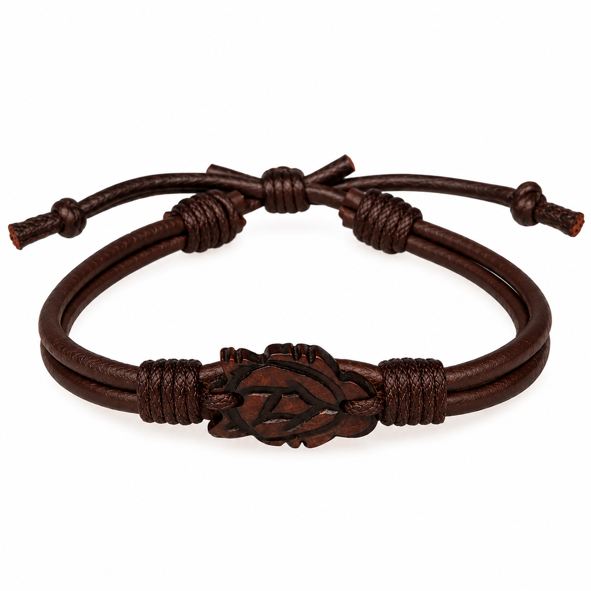 Turtle Motif Leather Bracelet for Men