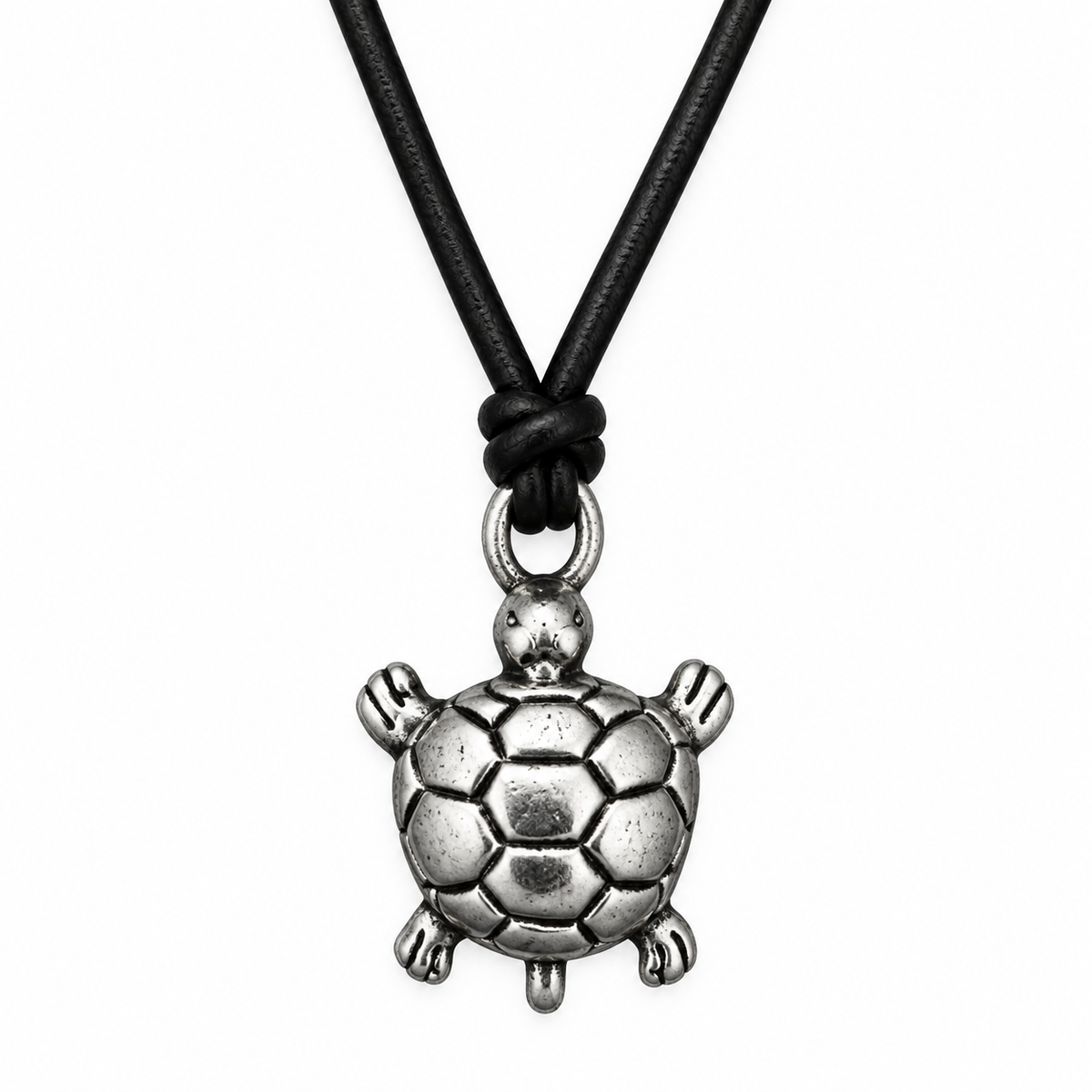 Turtle Leather Necklace for Men