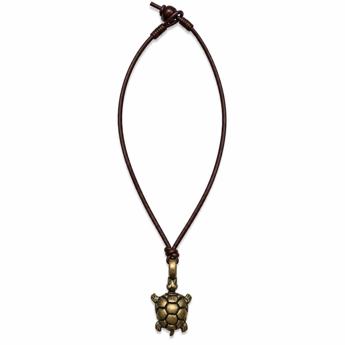 Turtle Leather Necklace for Men