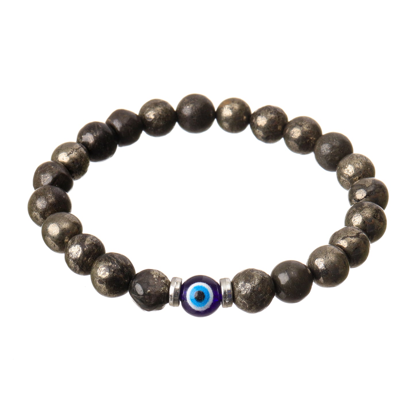 Wealth Shield Pyrite Natural Stone Bracelet