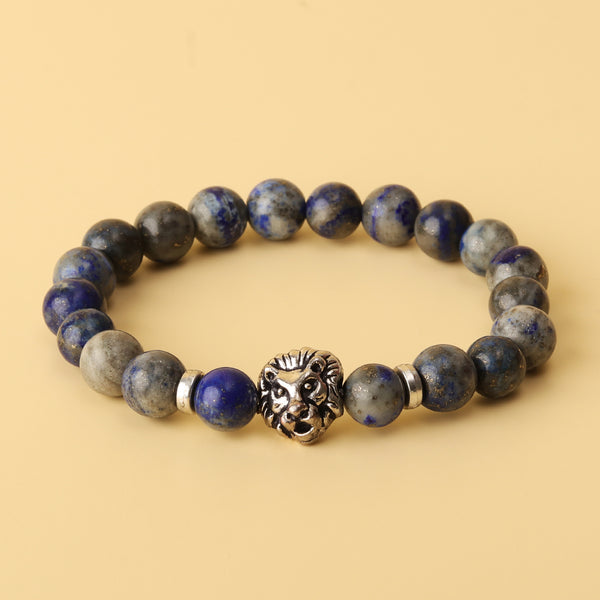 Wisdom Lapis Lazuli Natural Stone Panther Bracelet