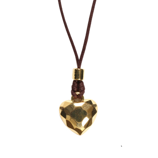 Choker Necklace with Diamond Heart Pendant