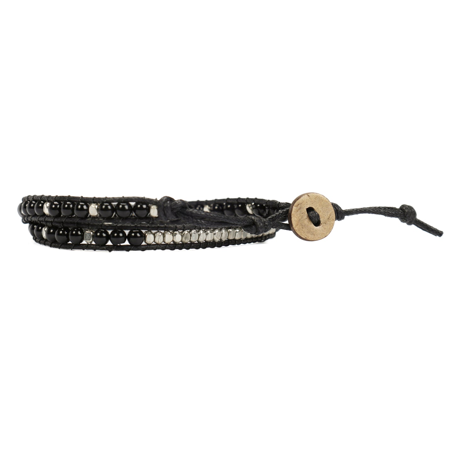 Double Wrap Beaded Bracelet